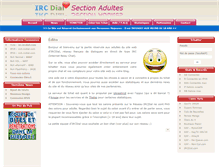 Tablet Screenshot of adulte.ircdial.com